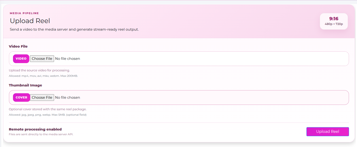 Video Encode and Upload